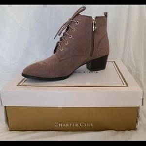 NWT Suede Ankle Booties